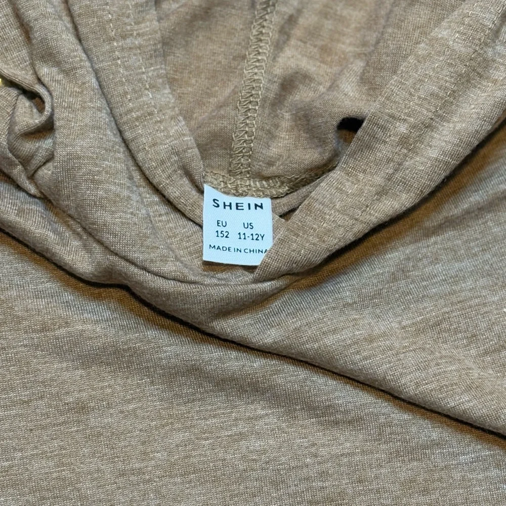 Brown Short Sleeve Hoodie - Picture 3 of 3